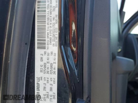 2012 Ram 1500 Express с VIN 3C6JD6AT6CG117531, выставлен на аукционе Copart как лот 84792925 с пробегом 204 542 миль миль и На запчасти • Non repairable. История ставок и продаж доступна на DreamBid. Изображение 12.