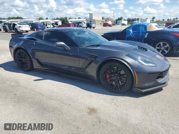2017 Chevrolet Corvette Z06 2LZ with VIN 1G1YS2D69H5603737, listed as a Copart auction lot 73767964 with Not provided miles and Salvage title. Bid and sale history available at DreamBid. Image 4.