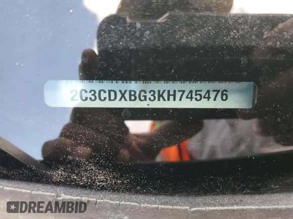 2019 Dodge Charger SXT with VIN 2C3CDXBG3KH745476, listed as a Copart auction lot 68754235 with 134,852 mi miles and Salvage title. Bid and sale history available at DreamBid. Image 12.