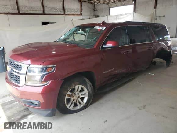 2017 Chevrolet Suburban LT z VIN 1GNSKHKCXHR223055, wystawiony jako Copart lot #60140275 z przebiegiem Nie podano mil oraz Szkoda całkowita • Salvage title. Historia ofert i sprzedaży dostępna na DreamBid. Obrazek 1.