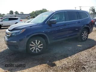 2019 Honda Pilot EX-L z VIN 5FNYF6H45KB046696, wystawiony jako Copart lot #66439435 z przebiegiem 101 719 mil mil oraz Szkoda całkowita • Salvage title. Historia ofert i sprzedaży dostępna na DreamBid. Obrazek 1.
