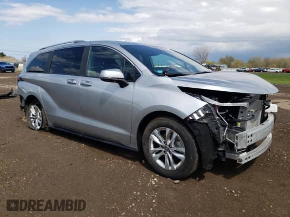 2025 Toyota Sienna Limited с VIN 5TDZSKFC2SS164445, выставлен на аукционе Copart как лот 53785205 с пробегом 8 094 миль миль и Списание • Salvage title. История ставок и продаж доступна на DreamBid. Изображение 4.