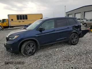 2021 Honda Passport EX-L with VIN 5FNYF8H53MB004552, listed as a Copart auction lot 70690565 with 100,370 mi miles and Salvage title. Bid and sale history available at DreamBid. Image 1.