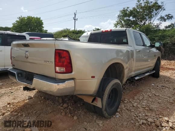 2010 Dodge 3500 Laramie with VIN 3D73Y4CL6AG194510, listed as a Copart auction lot 65719794 with 168,590 mi miles and Salvage title. Bid and sale history available at DreamBid. Image 3.