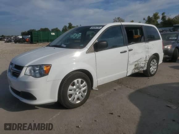 2019 Dodge Grand Caravan SE 35th Anniversary Edition z VIN 2C4RDGBG4KR586208, wystawiony jako Copart lot #84264795 z przebiegiem 92 372 mil mil oraz Szkoda całkowita • Salvage title. Historia ofert i sprzedaży dostępna na DreamBid. Obrazek 1.