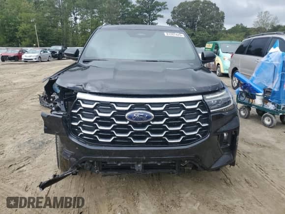 2025 Ford Explorer Platinum с VIN 1FMWK8HC7SGA97589, выставлен на аукционе Copart как лот 81287425 с пробегом 18 768 миль миль и Списание • Salvage title. История ставок и продаж доступна на DreamBid. Изображение 5.