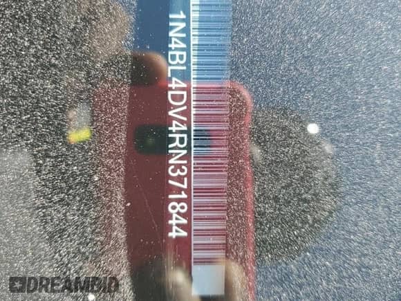 2024 Nissan Altima SV with VIN 1N4BL4DV4RN371844, listed as a Copart auction lot 87033695 with 47,520 mi miles and Clean title. Bid and sale history available at DreamBid. Image 12.