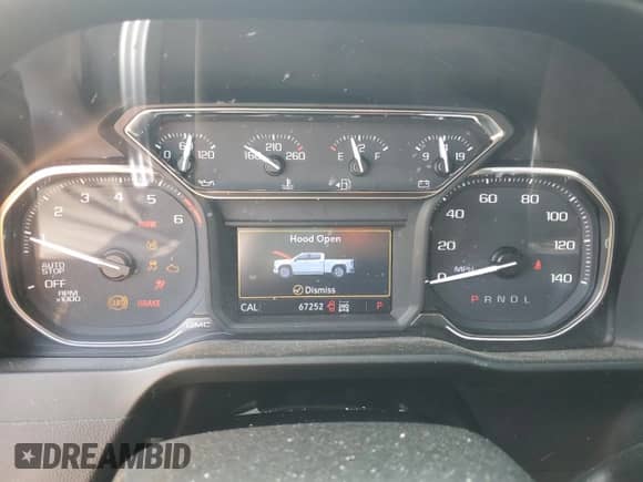 2019 GMC Sierra 1500 Elevation with VIN 1GTR9CED0KZ338877, listed as a Copart auction lot 60505575 with 67,252 mi miles and Salvage title. Bid and sale history available at DreamBid. Image 9.