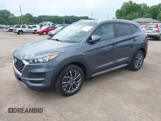 2021 Hyundai Tucson SEL with VIN KM8J3CALXMU395238, listed as a IAAI auction lot 42408739 with 39,937 mi miles and . Bid and sale history available at DreamBid. Image 2.