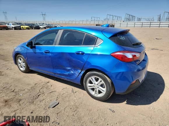 2018 Chevrolet Cruze LT with VIN 3G1BE6SM3JS615853, listed as a Copart auction lot 80644385 with 20,848 mi miles and Salvage title. Bid and sale history available at DreamBid. Image 2.