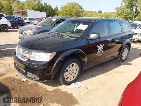 2014 Dodge Journey American Value with VIN 3C4PDCAB6ET281610, listed as a IAAI auction lot 43211300 with 128,713 mi miles and . Bid and sale history available at DreamBid. Image 2.
