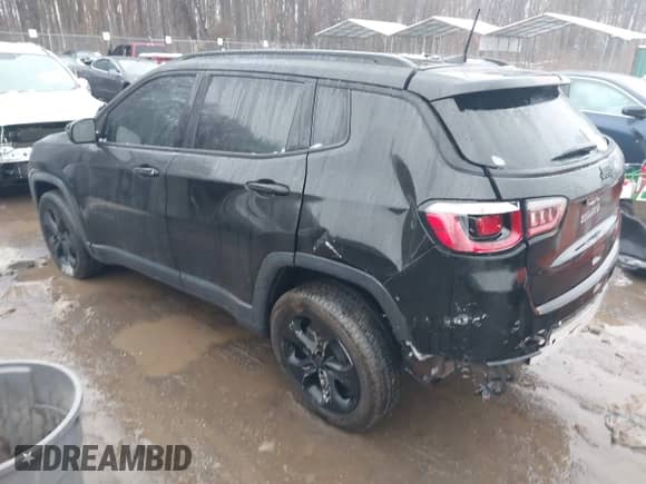 2020 Jeep Compass Latitude with VIN 3C4NJCBB5LT166329, listed as a IAAI auction lot 41554098 with 59,853 mi miles and . Bid and sale history available at DreamBid. Image 3.