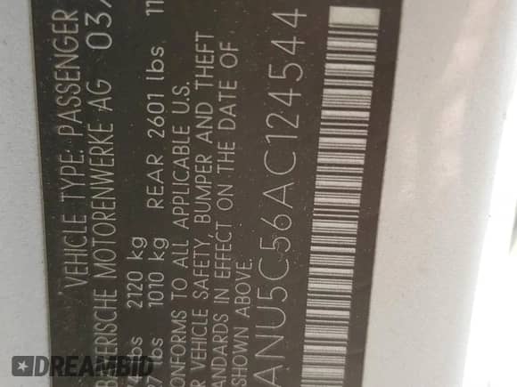 2010 BMW 5 Series 528i z VIN WBANU5C56AC124544, wystawiony jako Copart lot #53671865 z przebiegiem 233 979 mil mil oraz Szkoda całkowita • Salvage title. Historia ofert i sprzedaży dostępna na DreamBid. Obrazek 12.