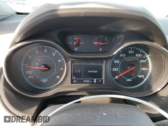 2017 Chevrolet Cruze Premier with VIN 3G1BF6SM0HS503874, listed as a Copart auction lot 80345895 with 81,330 mi miles and Salvage title. Bid and sale history available at DreamBid. Image 9.