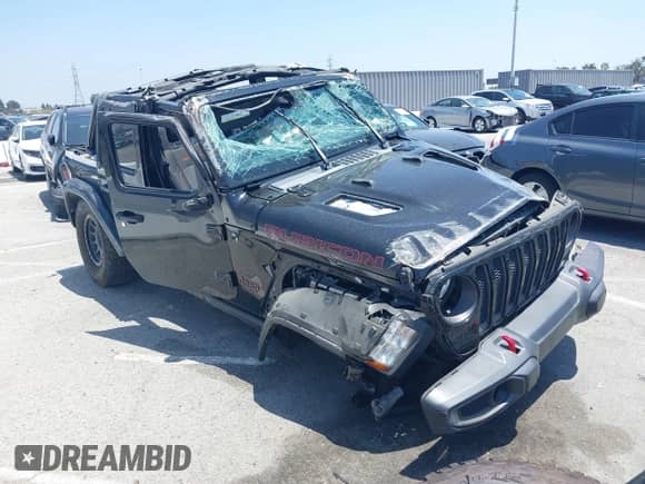 2021 Jeep Wrangler Unlimited Rubicon with VIN 1C4HJXFG9MW649103, listed as a IAAI auction lot 42492970 with Not provided miles and . Bid and sale history available at DreamBid. Image 1.