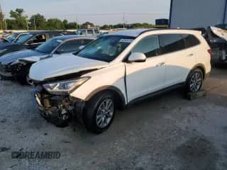 2017 Hyundai Santa Fe SE z VIN KM8SN4HF5HU222365, wystawiony jako Copart lot #62833015 z przebiegiem 74 365 mil mil oraz Nie do naprawy • Non repairable. Historia ofert i sprzedaży dostępna na DreamBid. Obrazek 1.