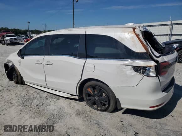 2024 Honda Odyssey Sport z VIN 5FNRL6H72RB067314, wystawiony jako Copart lot #84949985 z przebiegiem 20 805 mil mil oraz Szkoda całkowita • Salvage title. Historia ofert i sprzedaży dostępna na DreamBid. Obrazek 2.