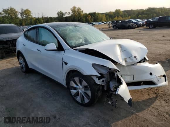 2023 Tesla Model Y Long Range with VIN 7SAYGDEE4PF697259, listed as a Copart auction lot 71120464 with Not provided miles and Clean title. Bid and sale history available at DreamBid. Image 4.