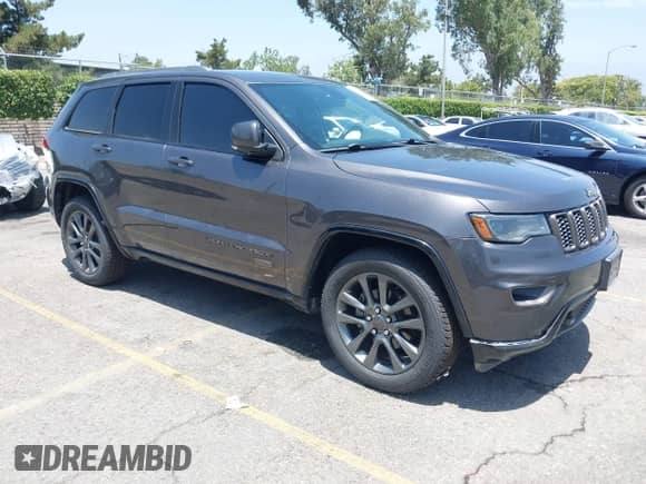2016 Jeep Grand Cherokee Limited with VIN 1C4RJEBG0GC407269, listed as a IAAI auction lot 42570976 with 77,130 mi miles and . Bid and sale history available at DreamBid. Image 1.