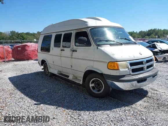 1998 Dodge Cargo Conversion with VIN 2B6HB11Y7WK106173, listed as a IAAI auction lot 43430111 with 131,837 mi miles and . Bid and sale history available at DreamBid. Image 1.