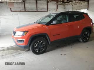 2017 Jeep Compass Trailhawk с VIN 3C4NJDDB0HT667042, выставлен на аукционе Copart как лот 71969535 с пробегом 75 429 миль миль и Списание • Salvage title. История ставок и продаж доступна на DreamBid. Изображение 1.