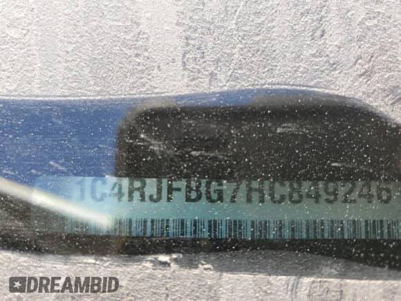 2017 Jeep Grand Cherokee Limited с VIN 1C4RJFBG7HC849246, выставлен на аукционе Copart как лот 71456375 с пробегом 116 642 миль миль и Списание • Salvage title. История ставок и продаж доступна на DreamBid. Изображение 12.