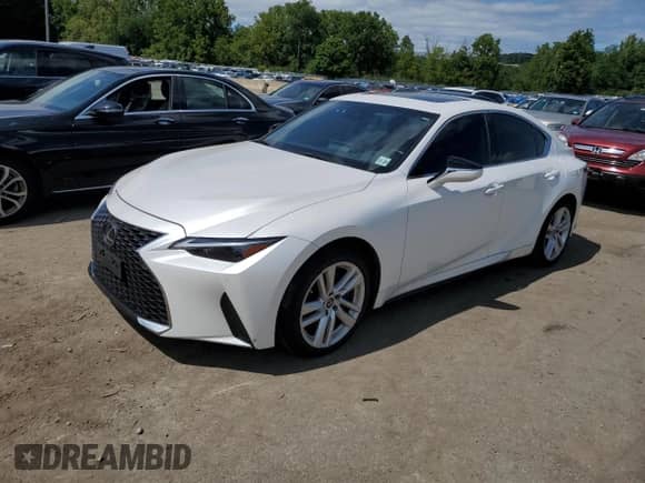 2021 Lexus IS 300 with VIN JTHC81F25M5043518, listed as a Copart auction lot 67741524 with 17,174 mi miles and Salvage title. Bid and sale history available at DreamBid. Image 1.