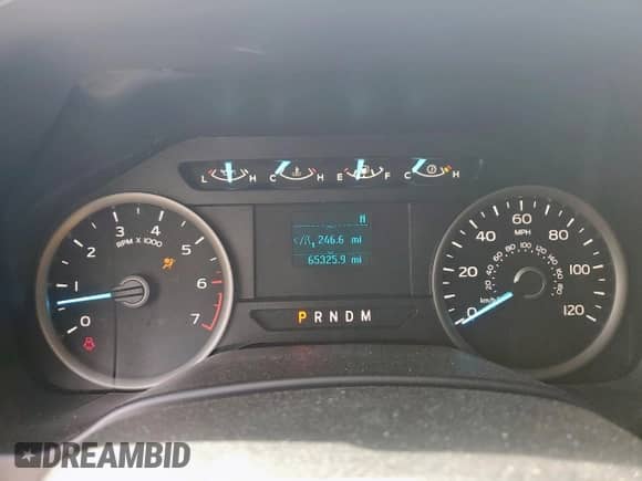 2020 Ford F-150 XL with VIN 1FTEW1C42LKD66205, listed as a Copart auction lot 80036465 with 65,325 mi miles and Salvage title. Bid and sale history available at DreamBid. Image 9.