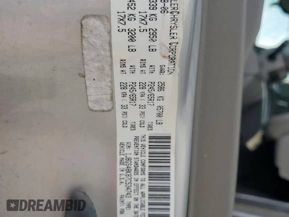 2007 Jeep Grand Cherokee Laredo с VIN 1J8GS48K87C534743, выставлен на аукционе Copart как лот 58382935 с пробегом 174 986 миль миль и Списание • Salvage title. История ставок и продаж доступна на DreamBid. Изображение 12.