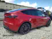 2021 Tesla Model Y Performance with VIN 5YJYGDEF5MF250733, listed as a Copart auction lot 60679894 with 21,085 mi miles and Non repairable. Bid and sale history available at DreamBid. Image 3.