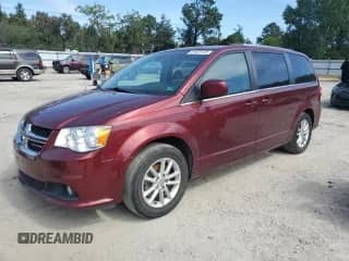 2019 Dodge Grand Caravan SXT with VIN 2C4RDGCG5KR735630, listed as a Copart auction lot 81633725 with 125,428 mi miles and Salvage title. Bid and sale history available at DreamBid. Image 1.