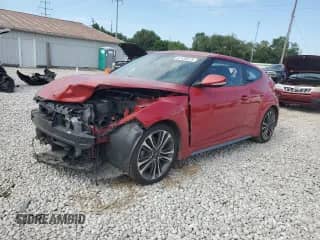 2016 Hyundai Veloster Turbo with VIN KMHTC6AE9GU282526, listed as a Copart auction lot 67435615 with 85,320 mi miles and Salvage title. Bid and sale history available at DreamBid. Image 1.