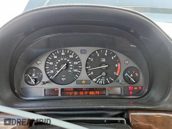 1998 BMW 7 Series с VIN WBAGK2327WDH68707, выставлен на аукционе Copart как лот 71478595 с пробегом 176 232 миль миль и Списание • Salvage title. История ставок и продаж доступна на DreamBid. Изображение 9.