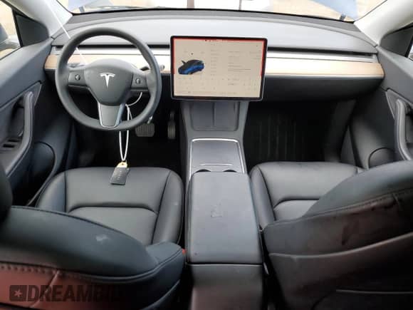 2022 Tesla Model Y Long Range with VIN 7SAYGDEE3NF373703, listed as a Copart auction lot 62535874 with 49,642 mi miles and Salvage title. Bid and sale history available at DreamBid. Image 8.