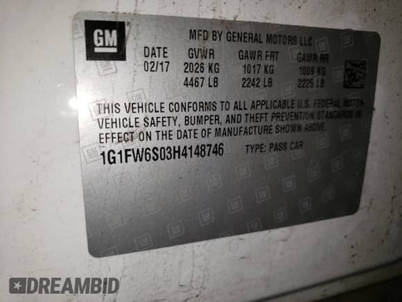 2017 Chevrolet Bolt EV LT z VIN 1G1FW6S03H4148746, wystawiony jako Copart lot #66823353 z przebiegiem Nie podano mil oraz . Historia ofert i sprzedaży dostępna na DreamBid. Obrazek 12.