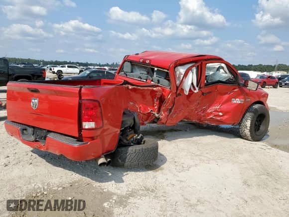 2015 Ram 1500 Express with VIN 1C6RR6FT3FS620041, listed as a Copart auction lot 71681595 with Not provided miles and Salvage title. Bid and sale history available at DreamBid. Image 3.