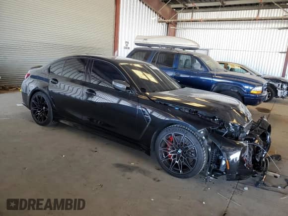 2023 BMW M3 с VIN WBS53AY02PFR10997, выставлен на аукционе Copart как лот 66205225 с пробегом 23 185 миль миль и Списание • Salvage title. История ставок и продаж доступна на DreamBid. Изображение 4.