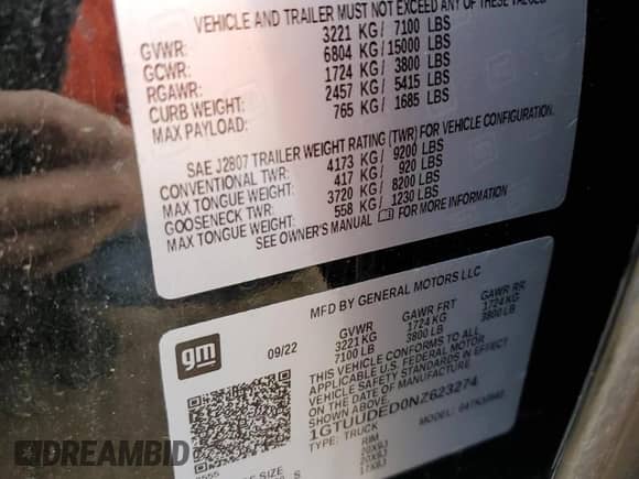 2022 GMC Sierra 1500 SLT with VIN 1GTUUDED0NZ623274, listed as a Copart auction lot 78745214 with 45,668 mi miles and Salvage title. Bid and sale history available at DreamBid. Image 15.