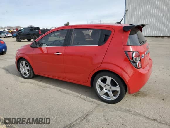 2013 Chevrolet Sonic LTZ with VIN 1G1JE6SB0D4111498, listed as a Copart auction lot 47836095 with 130,186 mi miles and Salvage title. Bid and sale history available at DreamBid. Image 2.