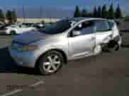 2009 Nissan Murano S with VIN JN8AZ18U09W010033, listed as a Copart auction lot 84812025 with 127,126 mi miles and Salvage title. Bid and sale history available at DreamBid. Image 1.