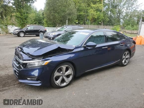 2019 Honda Accord Touring with VIN 1HGCV2F99KA021136, listed as a Copart auction lot 80321885 with 73,044 mi miles and Salvage title. Bid and sale history available at DreamBid. Image 1.
