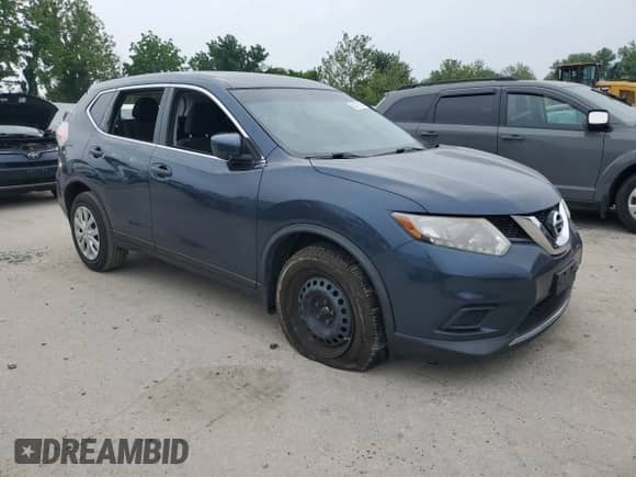 2016 Nissan Rogue SV with VIN KNMAT2MT6GP595627, listed as a Copart auction lot 60417825 with 154,468 mi miles and Salvage title. Bid and sale history available at DreamBid. Image 4.