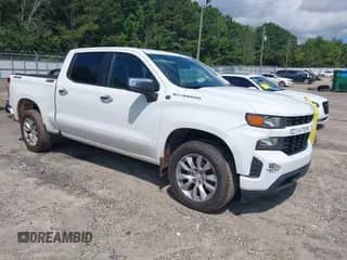 2020 Chevrolet Silverado 1500 Custom z VIN 3GCUYBEF0LG169843, wystawiony jako IAAI lot #42632755 z przebiegiem 136 397 mil mil oraz . Historia ofert i sprzedaży dostępna na DreamBid. Obrazek 1.