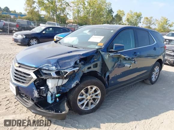 2019 Chevrolet Equinox LT with VIN 2GNAXKEV9K6282690, listed as a IAAI auction lot 43265990 with 79,289 mi miles and . Bid and sale history available at DreamBid. Image 2.