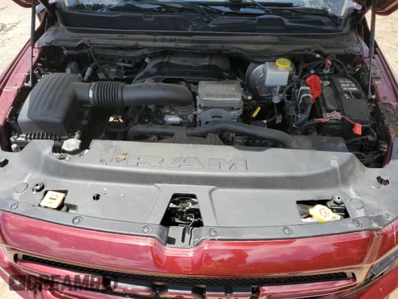 2023 Ram 1500 Big Horn z VIN 1C6SRFFT1PN589437, wystawiony jako Copart lot #64971365 z przebiegiem 19 634 mil mil oraz Szkoda całkowita • Salvage title. Historia ofert i sprzedaży dostępna na DreamBid. Obrazek 11.