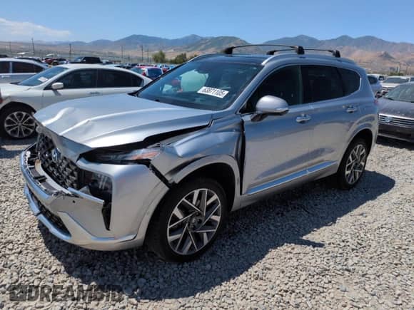 2022 Hyundai Santa Fe Calligraphy with VIN 5NMS5DAL3NH470377, listed as a Copart auction lot 63871105 with 28,989 mi miles and Salvage title. Bid and sale history available at DreamBid. Image 1.