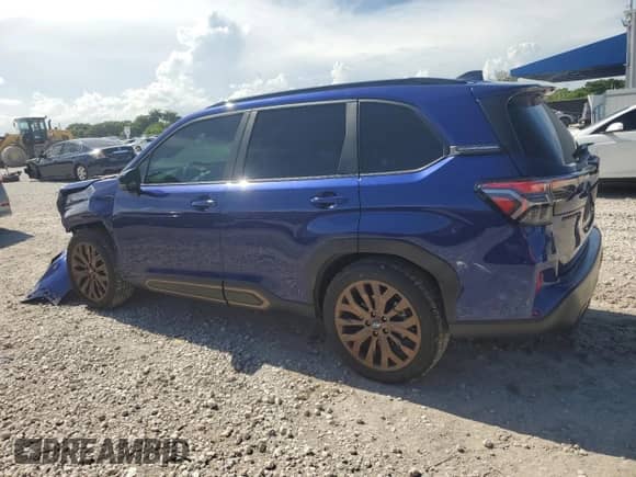 2025 Subaru Forester with VIN JF2SLDFC1SH400891, listed as a Copart auction lot 64219465 with 11,621 mi miles and Salvage title. Bid and sale history available at DreamBid. Image 2.