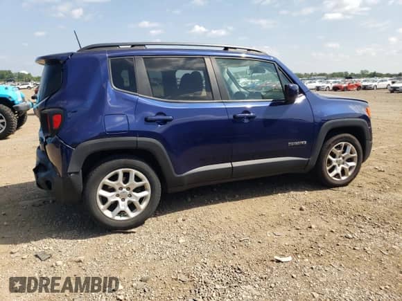 2018 Jeep Renegade Latitude with VIN ZACCJABBXJPH57398, listed as a Copart auction lot 68658815 with 89,223 mi miles and Salvage title. Bid and sale history available at DreamBid. Image 3.