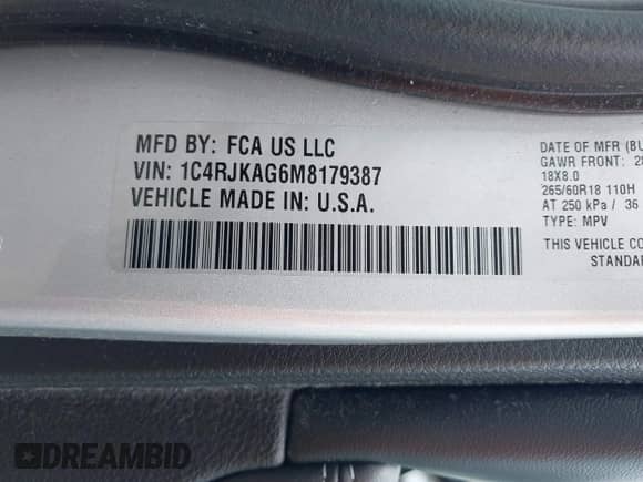 2021 Jeep Grand Cherokee Altitude с VIN 1C4RJKAG6M8179387, выставлен на аукционе IAAI как лот 42505438 с пробегом 31 985 миль миль и . История ставок и продаж доступна на DreamBid. Изображение 9.