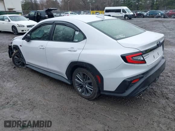 2022 Subaru WRX with VIN JF1VBAA65N9026482, listed as a IAAI auction lot 41962265 with 24,090 mi miles and . Bid and sale history available at DreamBid. Image 3.